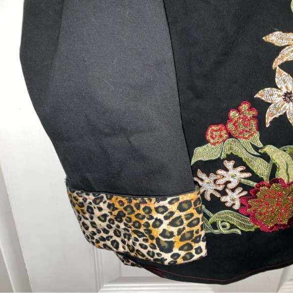 VTG Vanity Collection Sz XL Women’s Black Embroidered Jacket - Picture 3 of 10